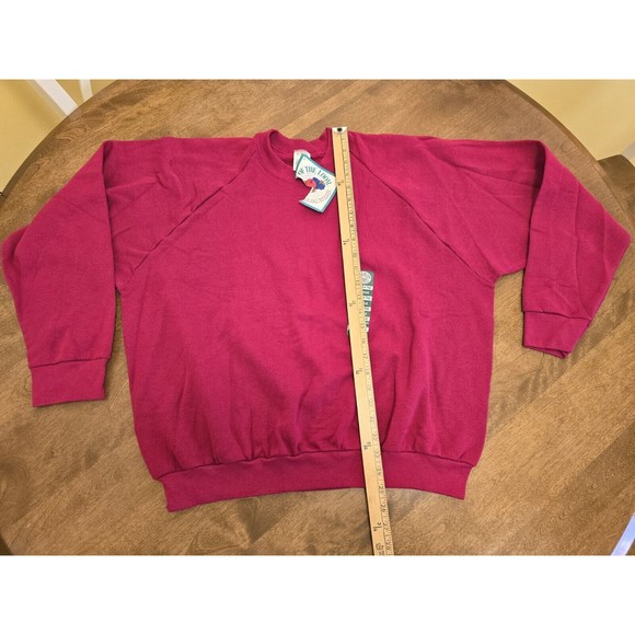 Vtg Fruit Of The Loom Casual Wear Made In USA NOS With Tag Ladies XL Burgundy - Picture 9 of 16